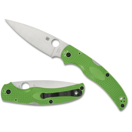 Spyderco 2024 Spyderco Reveal 14, Native Chief Salt Green Lightweight Lc200N, Serrated Edge SPY-C244SGR